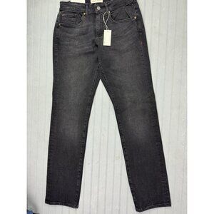 Warp & Weft Size 29x34 Mens Jeans Ord Chicago Straight Black Stretch